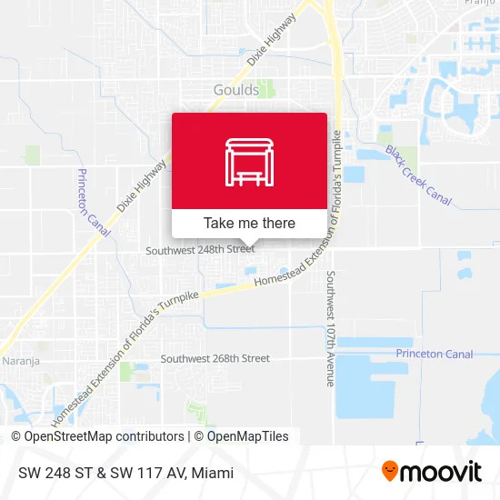 SW 248 ST & SW 117 AV map