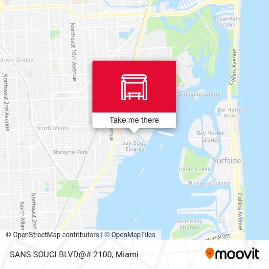 Mapa de SANS SOUCI BLVD@# 2100