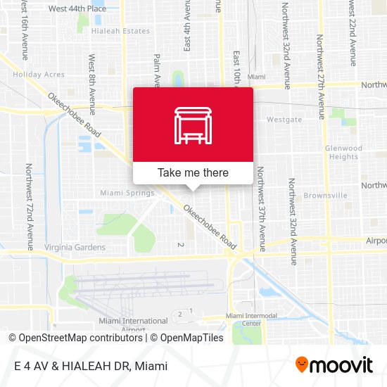 E 4 AV & HIALEAH DR map