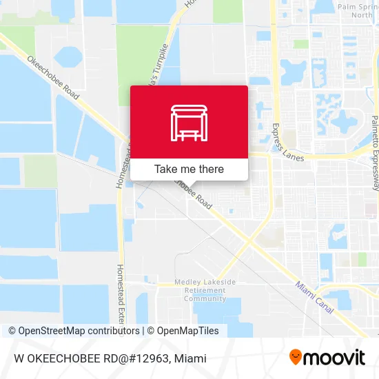 W OKEECHOBEE RD@#12963 map