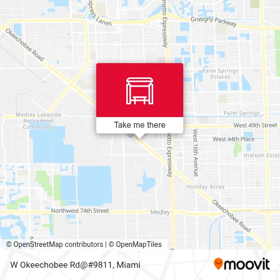W Okeechobee Rd@#9811 map