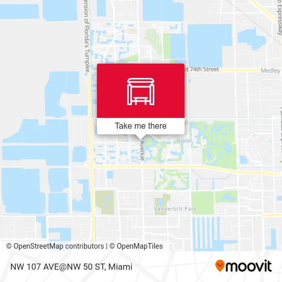 NW 107 AVE@NW 50 ST map