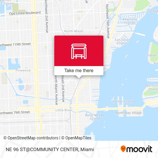 Mapa de NE 96 ST@COMMUNITY CENTER