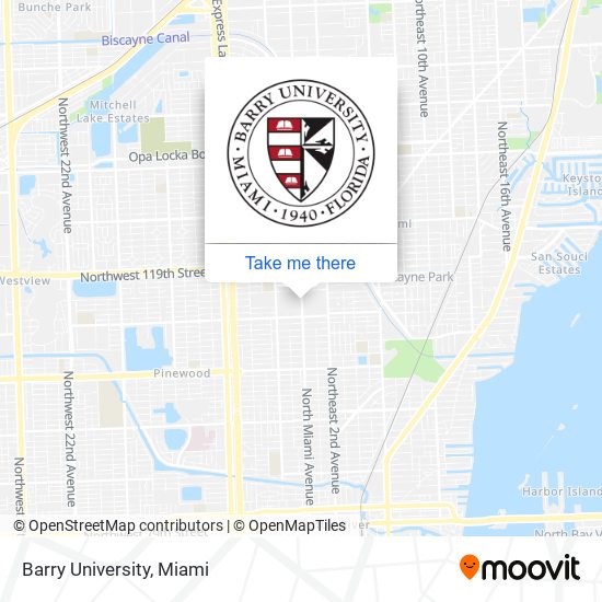 Mapa de Barry University
