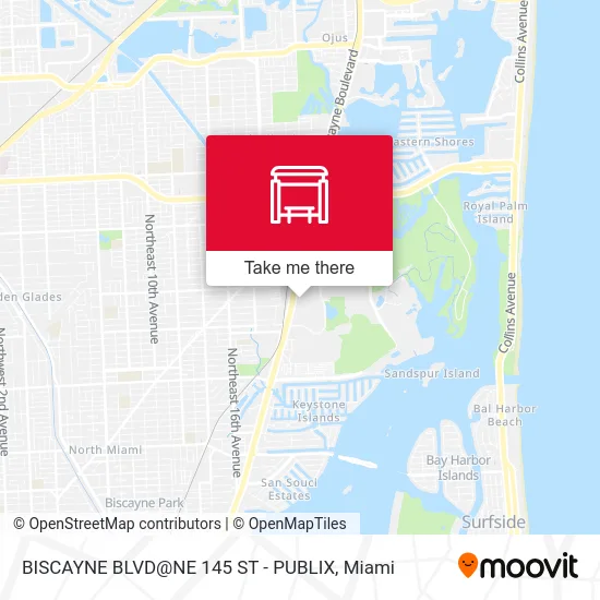BISCAYNE BLVD@NE 145 ST - PUBLIX map