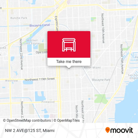 NW 2 AVE@125 ST map