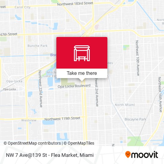 NW 7 Ave@139 St - Flea Market map