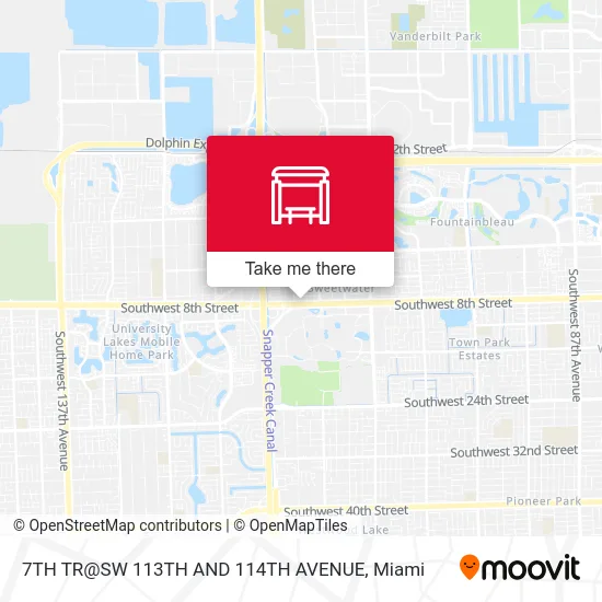 7TH TR@SW 113TH AND 114TH AVENUE map