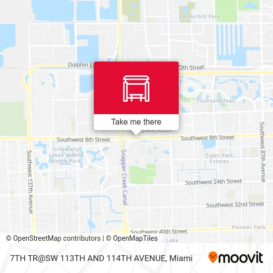 Mapa de 7TH TR@SW 113TH AND 114TH AVENUE
