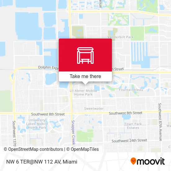 NW 6 TER@NW 112 AV map
