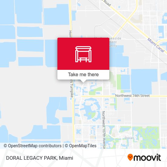 Doral Legacy Park map