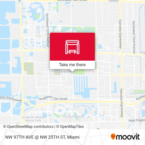 NW 97TH AVE @ NW 25TH ST map