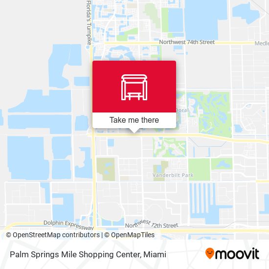 Mapa de Palm Springs Mile Shopping Center