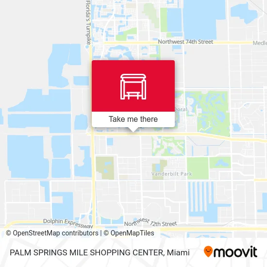 Mapa de PALM SPRINGS MILE SHOPPING CENTER