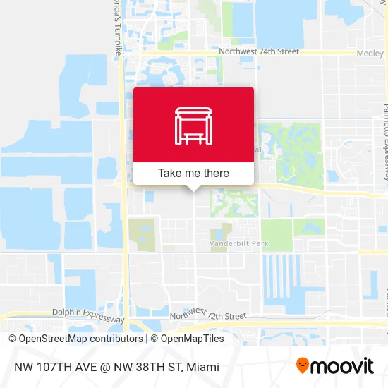 NW 107TH AVE @ NW 38TH ST map