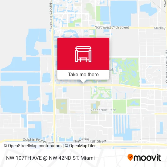 Mapa de NW 107TH AVE @ NW 42ND ST