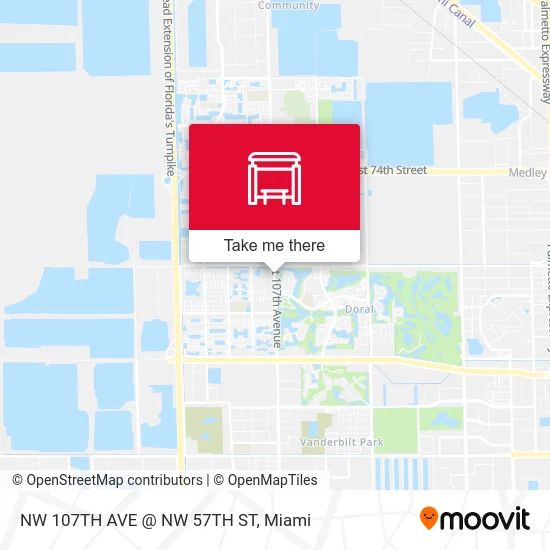 NW 107TH AVE @ NW 57TH ST map
