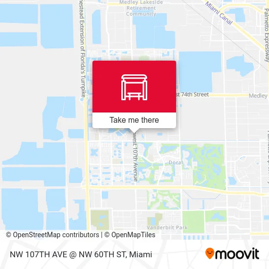 NW 107TH AVE @ NW 60TH ST map