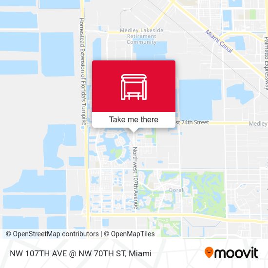 Mapa de NW 107th Ave @ NW 70th St