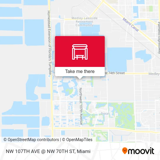 NW 107TH AVE @ NW 70TH ST map