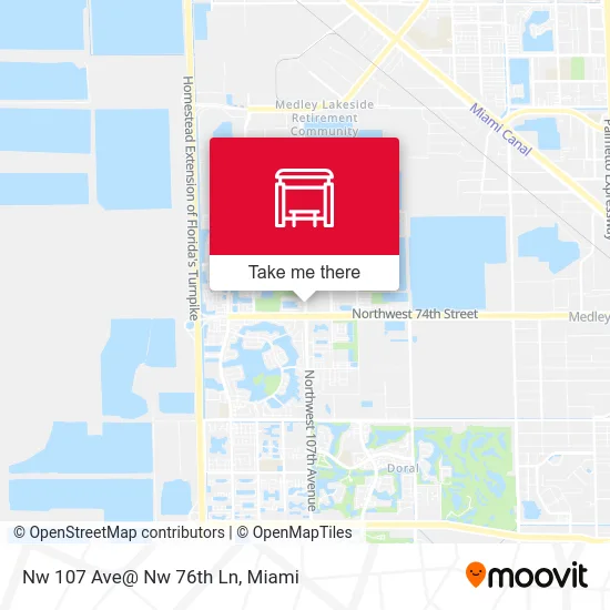 Nw 107 Ave@ Nw 76th Ln map