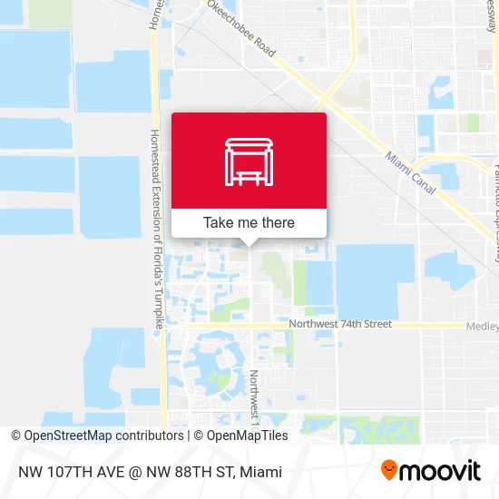 NW 107TH AVE @ NW 88TH ST map