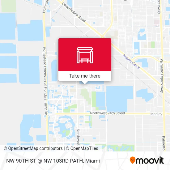 NW 90TH ST @ NW 103RD PATH map