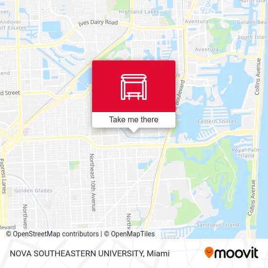 NOVA SOUTHEASTERN UNIVERSITY map