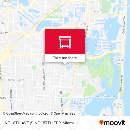Ne 18th Ave @ Ne 157th Ter map