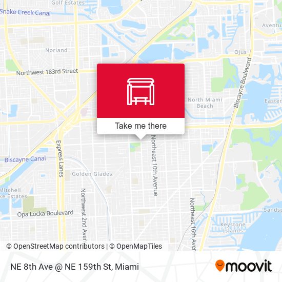 NE 8th Ave @ NE 159th St map