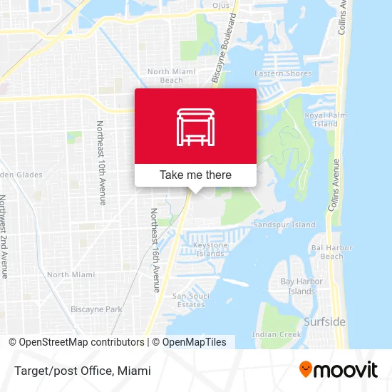 Target/post Office map