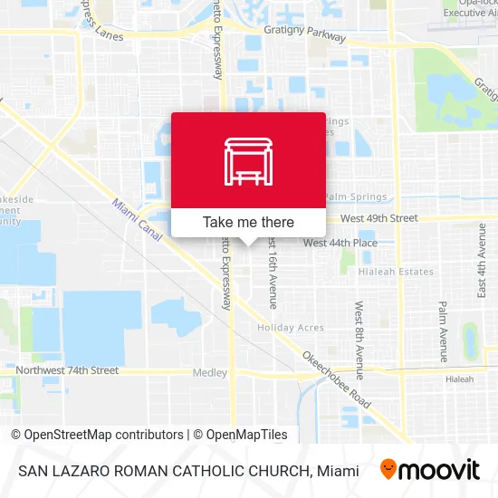 Mapa de SAN LAZARO ROMAN CATHOLIC CHURCH