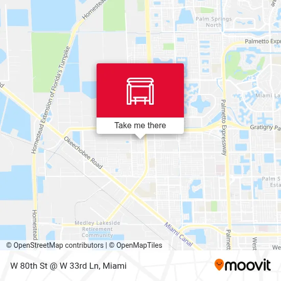 Mapa de W 80th St @ W 33rd Ln