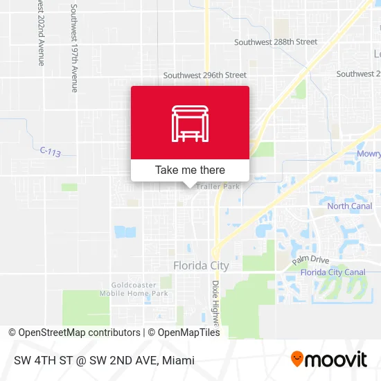 Mapa de SW 4TH ST @ SW 2ND AVE