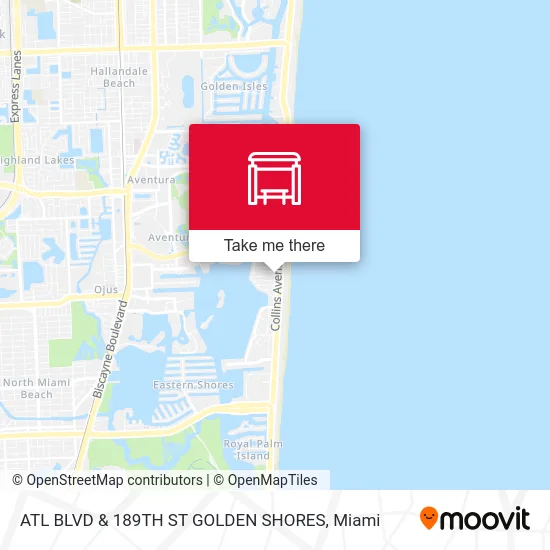 Mapa de ATL BLVD & 189TH ST GOLDEN SHORES