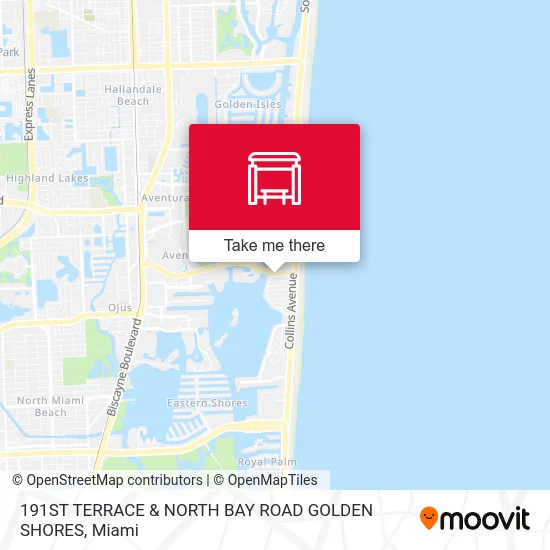 191ST TERRACE & NORTH BAY ROAD GOLDEN SHORES map