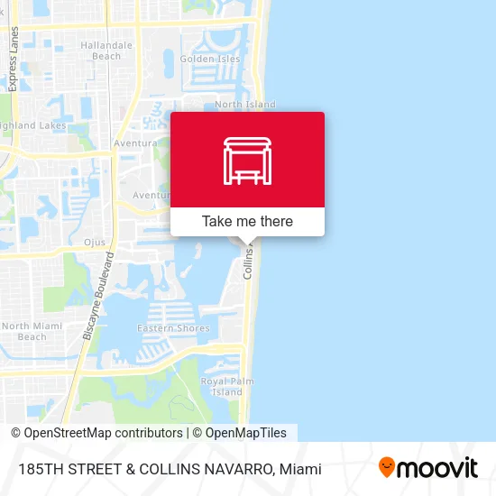 185th Street & Collins Navarro map