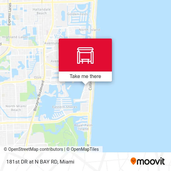 Mapa de 181st DR at N BAY RD