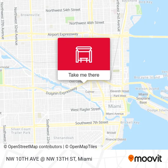 NW 10TH AVE @ NW 13TH ST map