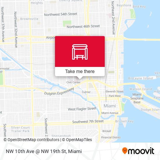 NW 10th Ave @ NW 19th St map
