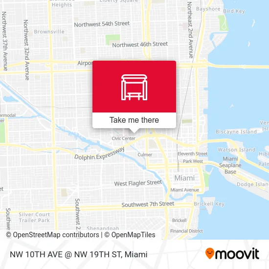 NW 10TH AVE @ NW 19TH ST map