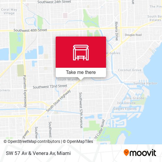 Mapa de SW 57 Av & Venera Av