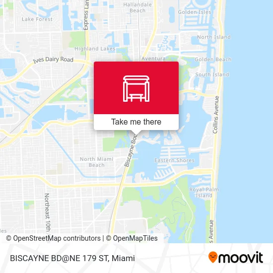 Mapa de BISCAYNE BD@NE 179 ST