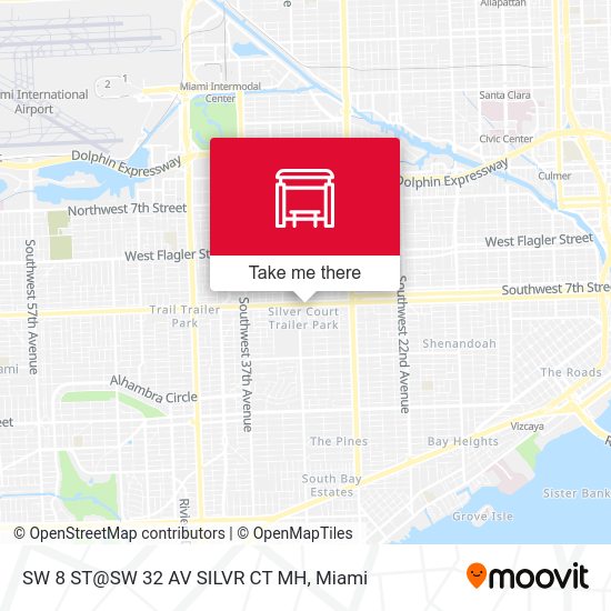 SW 8 ST@SW 32 AV SILVR CT MH map