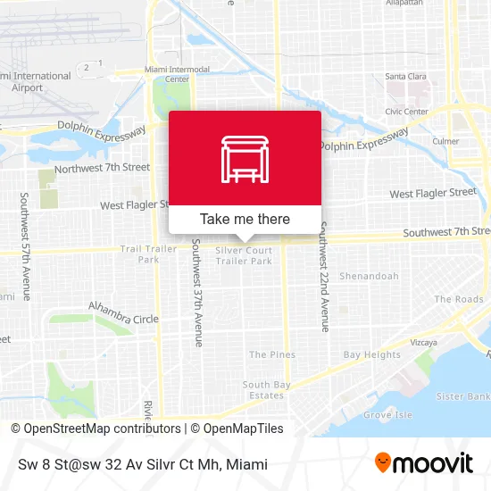 Sw 8 St@sw 32 Av Silvr Ct Mh map