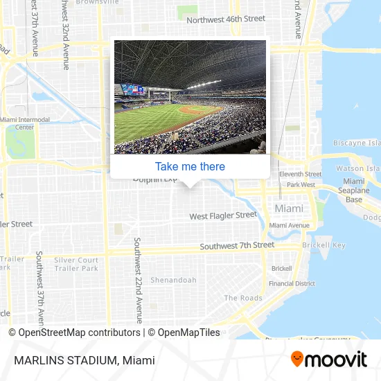 MARLINS STADIUM map