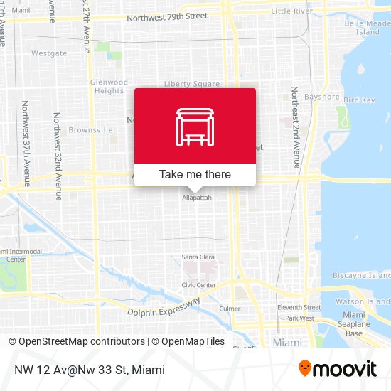 Mapa de NW 12 Av@Nw 33 St