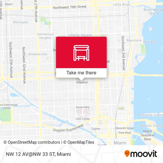 Mapa de NW 12 AV@NW 33 ST