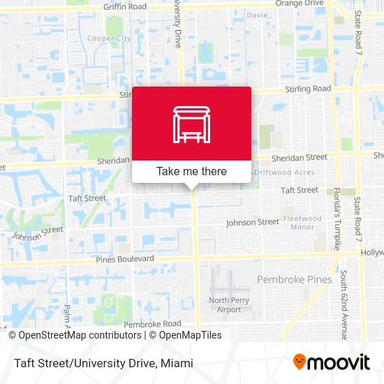 Taft Street/University Drive map