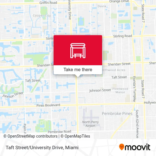 Taft Street/University Drive map